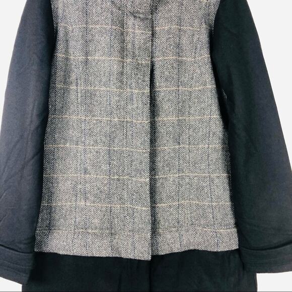 NWT Prana Grey black wool herringbone Caprise convertible jacket medium - Picture 3 of 14